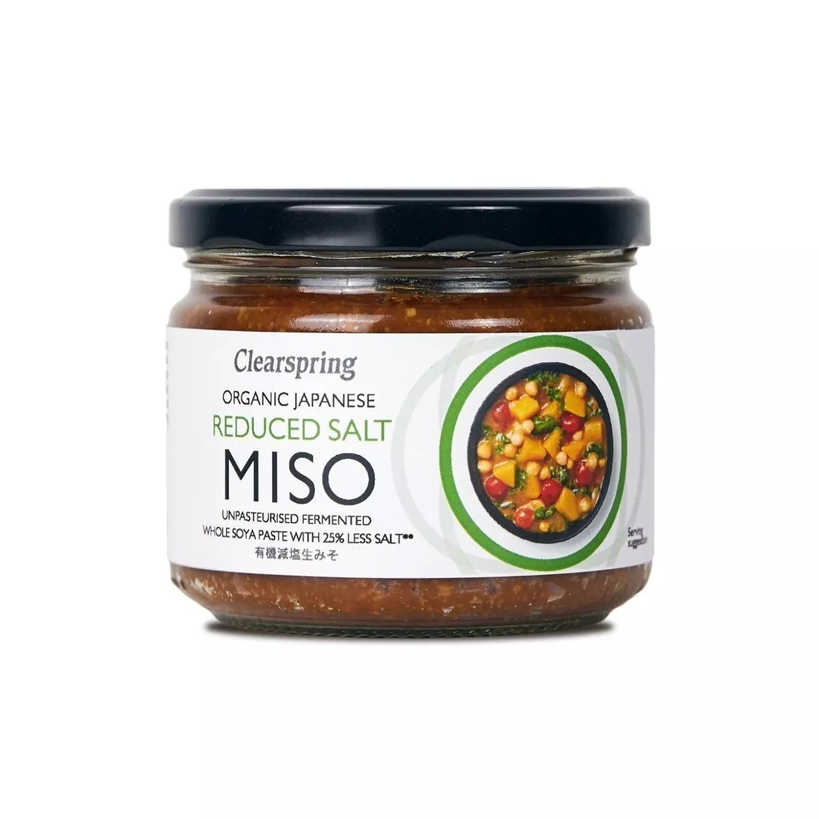 Miso à teneur réduite en sel bio - pot (non pasteursié) 270g